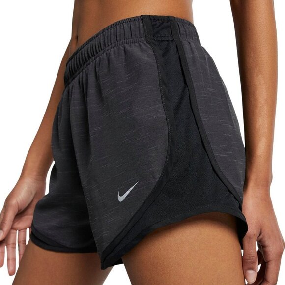NWT - Nike Women's Black Heather/Grey Tempo Brief-Lined Running Short - Size M - Picture 1 of 3